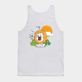 Happy Lion Singing Tank Top